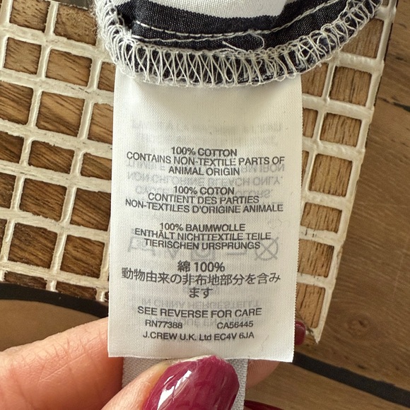 J.Crew Off Shoulder Striped Bow Top - Picture 8 of 8